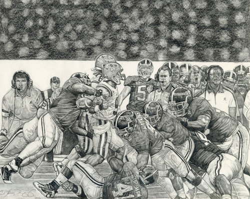 Through The Storm -The Pencil Drawing by Steve R. Skipper