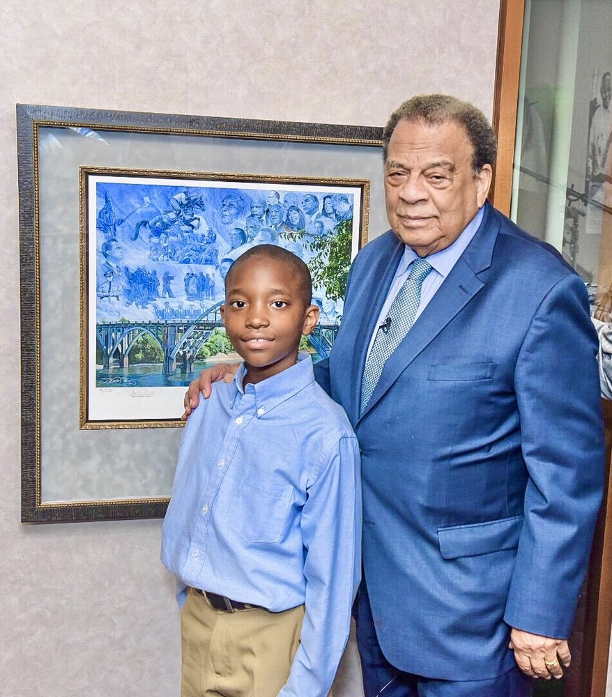 Ephraim M. Skipper with Ambassador Andrew J. Young